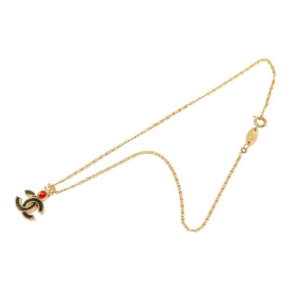 CHANEL Authentic Black Logo Necklace - Picture 4 of 7